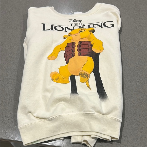 Disney Lion King Cream Sweatshirt for Kids - Picture 1 of 4